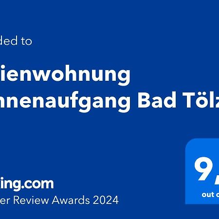 Ferienwohnung Sonnenaufgang Bad Toelz Exterior foto